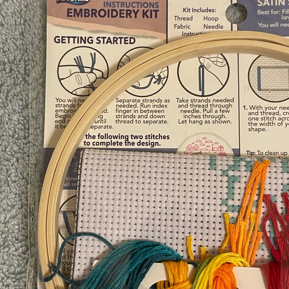 Rustic Farm Fresh Embroidery Kit - Multi - Picture 7 of 8
